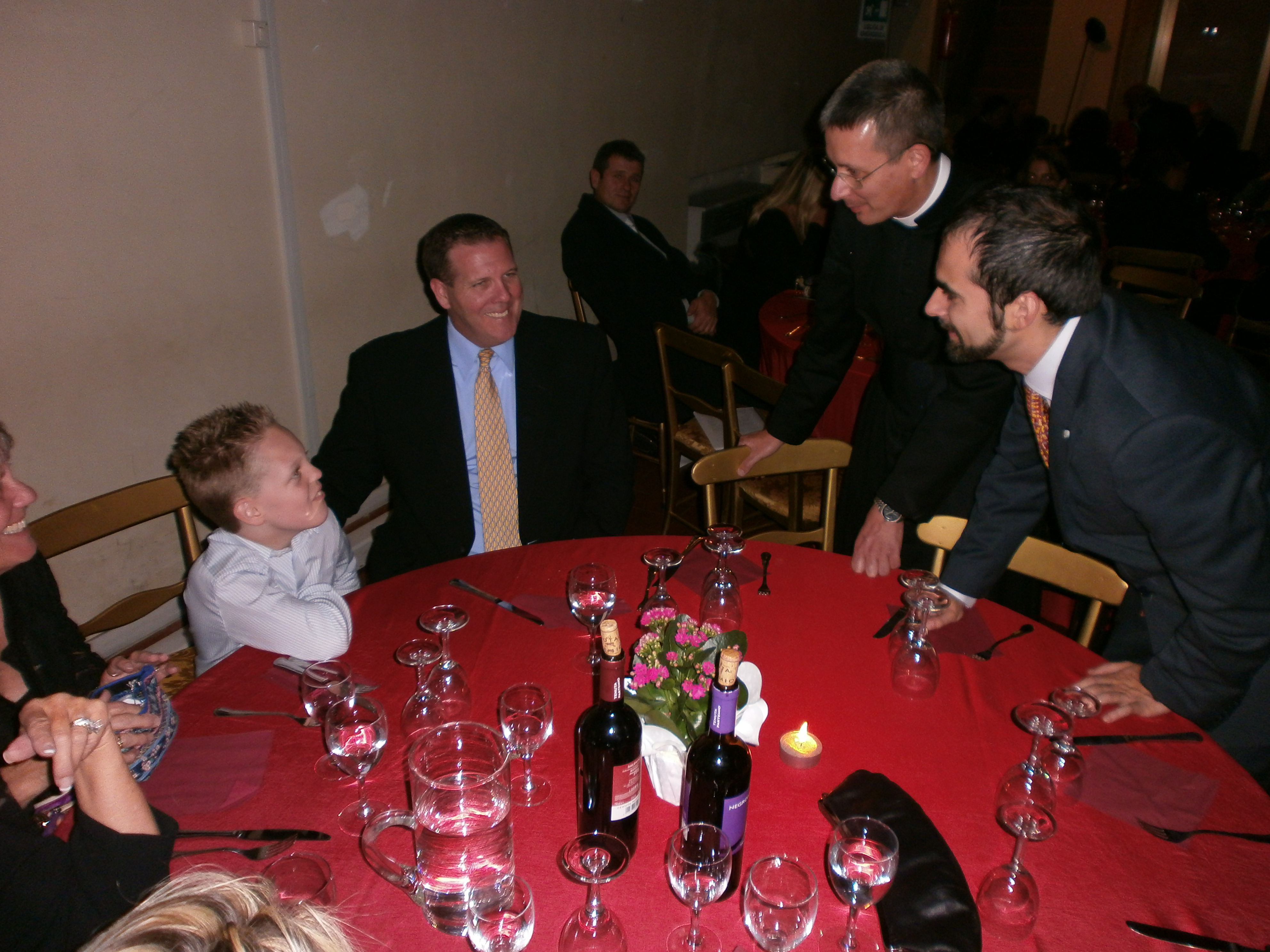 Cody alla cena con Don Bruno e Stefano Boero